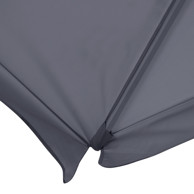 Zola Megapap aluminium frame umbrella fabric in anthracite color 2x3m.