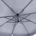 Pearl Megapap professional hanging umbrella aluminium frame fabric in anthracite color 3x3m