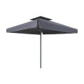Juno Megapap professional umbrella aluminium frame fabric in anthracite color 3,5x3,5m
