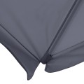 Juno Megapap professional umbrella aluminium frame fabric in anthracite color 3,5x3,5m