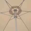 Capri Megapap aluminium frame umbrella fabric in ecru color Ø3m.
