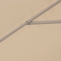 Capri Megapap aluminium frame umbrella fabric in ecru color Ø3m.