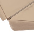Capri Megapap aluminium frame umbrella fabric in ecru color Ø3m.