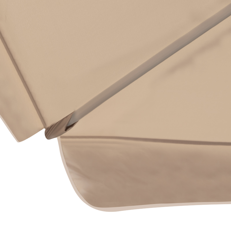 Capri Megapap aluminium frame umbrella fabric in ecru color Ø3m.
