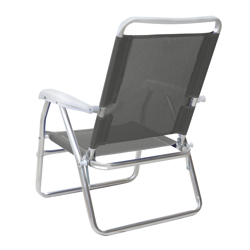 Alu Megapap aluminum beach chair in grey color 54x52x80cm.