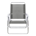 Alu Megapap aluminum beach chair in grey color 54x52x80cm.