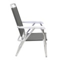 Alu Megapap aluminum beach chair in grey color 54x52x80cm.
