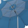 Ομπρέλα θαλάσσης αλουμινίου Malibu Megapap με UPF 50+ προστασία χρώμα ασημί - γαλάζιο Ø2m