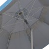 Ομπρέλα θαλάσσης αλουμινίου Malibu Megapap με UPF 50+ προστασία χρώμα γαλάζιο - ασημί Ø2m