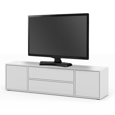 Μπουφές - Έπιπλο τηλεόρασης Ava Megapap σε χρώμα λευκό 154x35x41εκ.