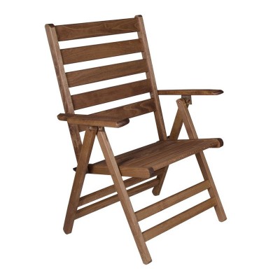 Καρέκλα πτυσσόμενη Klara Megapap από ξύλο οξιάς σε χρώμα καρυδί εμποτισμού 63x60x100εκ.