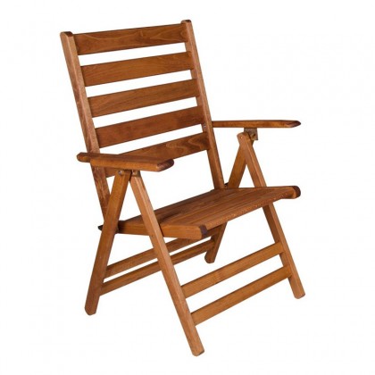 Καρέκλα πτυσσόμενη Klara Megapap από ξύλο οξιάς σε χρώμα κερασί εμποτισμού 63x60x100εκ.