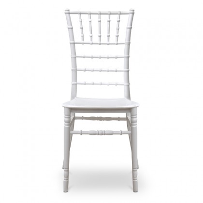 Καρέκλα catering Tiffany Megapap πολυπροπυλενίου χρώμα λευκό 40x40,5x91εκ.