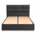 Κρεβάτι Trendy Megapap υφασμάτινο με αποθηκευτικό χώρο χρώμα γκρι σκούρο 160x200εκ.