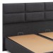 Κρεβάτι Trendy Megapap υφασμάτινο με αποθηκευτικό χώρο χρώμα γκρι σκούρο 160x200εκ.