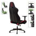 Sniper Megapap gaming - professional fabric - Pu desk chair in red - black color 74x57x140cm.