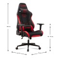 Sniper Megapap gaming - professional fabric - Pu desk chair in red - black color 74x57x140cm.