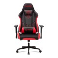 Sniper Megapap gaming - professional fabric - Pu desk chair in red - black color 74x57x140cm.