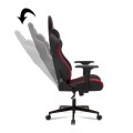 Sniper Megapap gaming - professional fabric - Pu desk chair in red - black color 74x57x140cm.