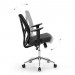 Καρέκλα εργασίας Worm Maxi Megapap υφασμάτινη σε μαύρο 60x62x105εκ.