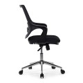 Skagen Metal Megapap fabric working chair in black color 58x59x97cm.