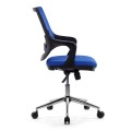 Skagen Metal Megapap fabric working chair in blue color 58x59x97cm.