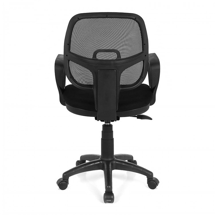 Καρέκλα εργασίας Evo Xwork Megapap υφασμάτινη σε μαύρο 55x54x90εκ.