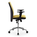 Finn Megapap fabric working chair in mustard color 61x55x105-113cm.