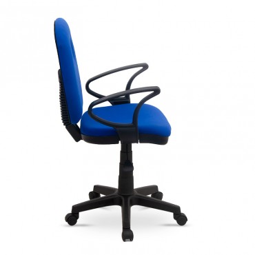 Καρέκλα γραφείου εργασίας Dorsey Megapap υφασμάτινη χρώμα μπλε 53x52x91-102εκ.