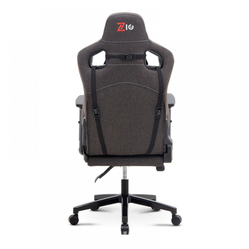 Καρέκλα γραφείου ZIO GAMING PRO FABRIC Megapap χρώμα jet black 62x67x123/133εκ.