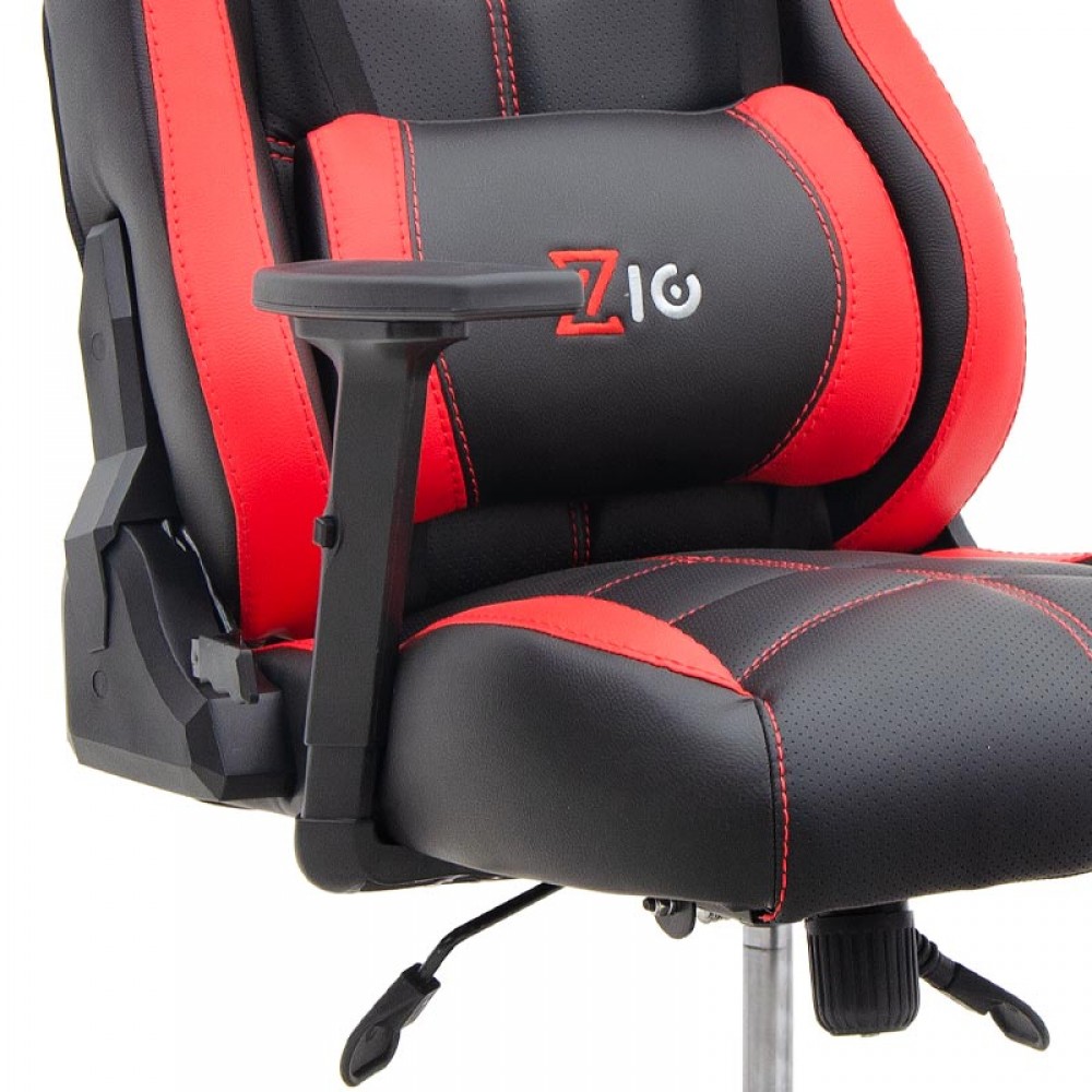 Καρέκλα γραφείου ZIO GAMING PRO GAMING Megapap χρώμα κόκκινο - μαύρο 60x63x127/134εκ.