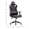 Καρέκλα γραφείου ZIO GAMING PRO GAMING Megapap χρώμα μαύρο 60x63x127/134εκ.