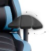 Καρέκλα γραφείου ZIO GAMING PRO GAMING Megapap χρώμα μπλε - μαύρο 60x63x127/134εκ.