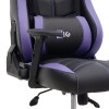 Καρέκλα γραφείου ZIO GAMING PRO GAMING Megapap χρώμα μωβ - μαύρο 60x63x127/134εκ.