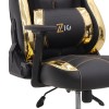 Καρέκλα γραφείου ZIO GAMING PRO HOROGRAFIK Megapap χρώμα χρυσό - μαύρο 61x65x127/135εκ.
