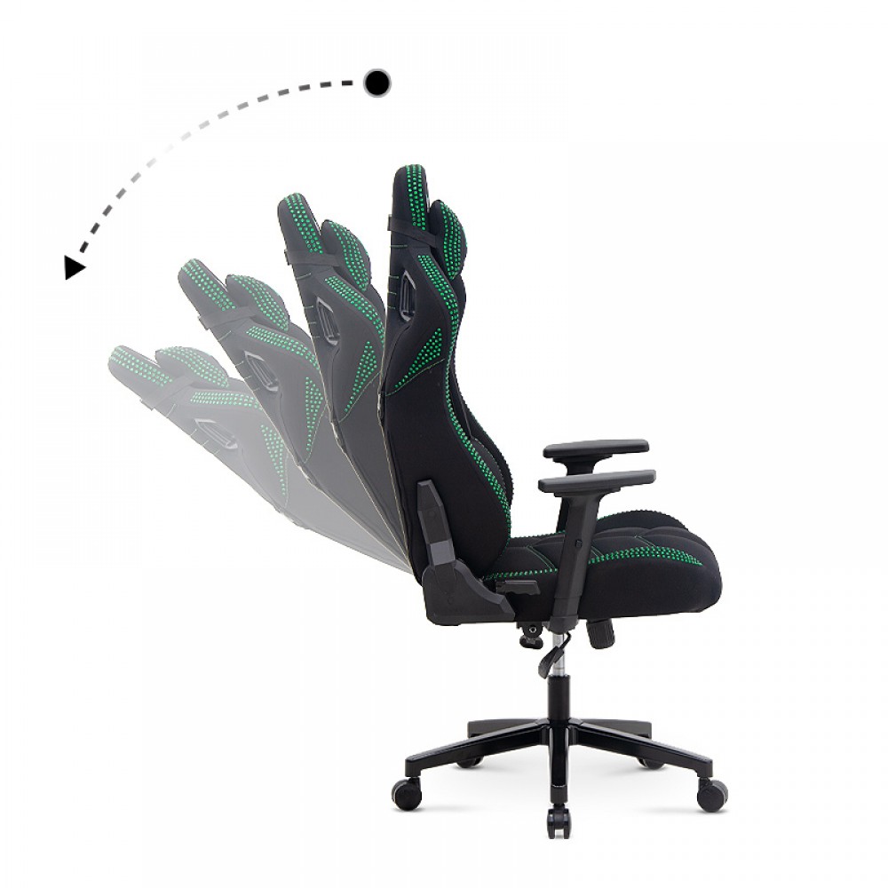 Καρέκλα γραφείου ZIO GAMING PRO ELEGANT Megapap χρώμα emerald 61x67x125/134εκ.