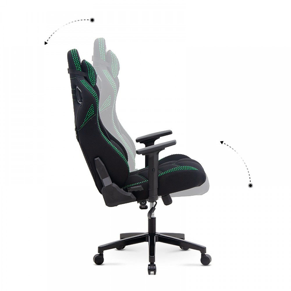 Καρέκλα γραφείου ZIO GAMING PRO ELEGANT Megapap χρώμα emerald 61x67x125/134εκ.
