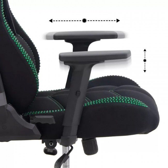 Καρέκλα γραφείου ZIO GAMING PRO ELEGANT Megapap χρώμα emerald 61x67x125/134εκ.