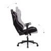 Καρέκλα γραφείου ZIO GAMING PRO ELEGANT Megapap χρώμα pebbles 61x67x125/134εκ.