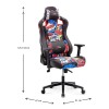 Καρέκλα γραφείου ZIO GAMING PRO ELEGANT Megapap χρώμα comic 61x67x125/134εκ.