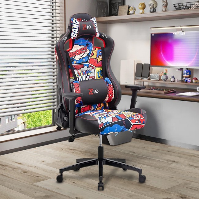 Καρέκλα γραφείου ZIO GAMING PRO ELEGANT Megapap χρώμα comic 61x67x125/134εκ.