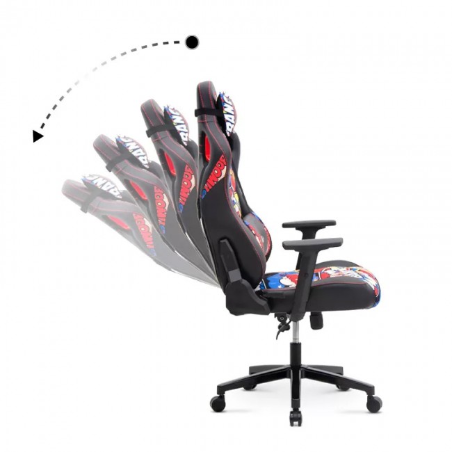 Καρέκλα γραφείου ZIO GAMING PRO ELEGANT Megapap χρώμα comic 61x67x125/134εκ.