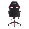 Καρέκλα γραφείου GAMING MEGAPAP χρώμα κόκκινο - μαύρο 70x64x116/123εκ.