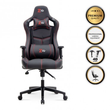 Καρέκλα γραφείου GAMING VENOM MEGAPAP χρώμα κόκκινο - μαύρο 60x74x120/130εκ.