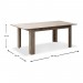 Τραπέζι Keller Megapap επεκτεινόμενο από μελαμίνη χρώμα oak 160+40x90x75εκ.