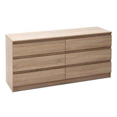 Συρταριέρα μελαμίνης Engelsen Megapap χρώμα sonoma 153x46x71εκ.