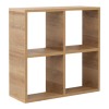 Βιβλιοθήκη Cube Megapap από μελαμίνη χρώμα pine oak 60x23x60εκ.