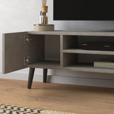 Etna Megapap melamine TV furniture in retro grey color 120x30x40cm.