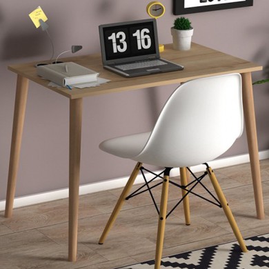 Fiona Megapap melamine desk in oak color 90x55x75cm.