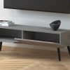 Έπιπλο τηλεόρασης Lotus Megapap χρώμα γκρι ρετρό 120x30x40εκ.